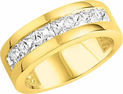 Produktbild von Zeeme Silber Ring 925/- Sterling Silber gelb 052 (16,6) Zirkonia weiß 360272492V