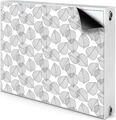 Produktbild von Magnet Radiator Magnet Mat Heizkörper Heizung Verkleidung Abdeckung 90x60 cm  - Blätter, Muster