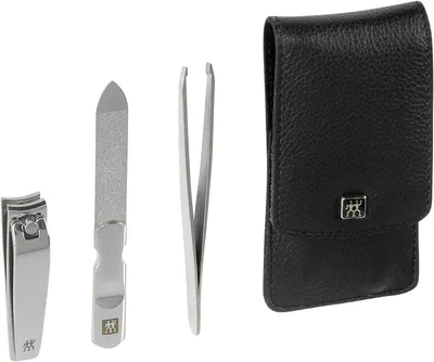 Produktbild von Zwilling Maniküre Pediküre Set 3tlg. mit Nagelknipser, Leder