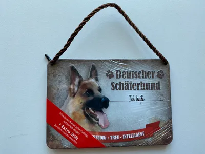 Produktbild von Kulthänger Blechschild Deutscher Schäferhund KH-PET018