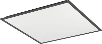 Image de Plafonnier LED Eglo Moradillo-Z noir 60 x 60 cm RGB dimmable
