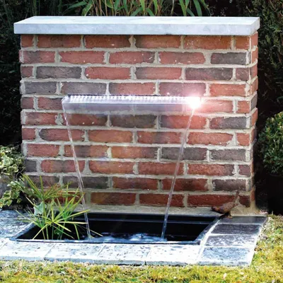 Produktbild von Ubbink Niagara Wasserfall 60 cm Edelstahl mit LED Beleuchtung