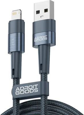 Produktbild von AdroitGoods iPhone Ladekabel 2 Meter Geeignet für Apple iPhone - 2.4A Schnellladekabel - Lightning USB Kabel