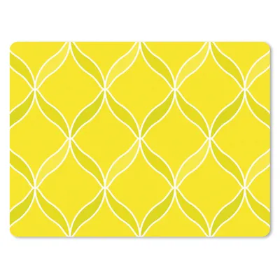 Produktbild von MuchoWow® Mauspad Mousepad Zitrone - Muster - Kontur - Frucht 23x19 cm - Mousepads - Maus Mat - Pad - Mausunterlage - Schreibtischunterlage - Mauspad