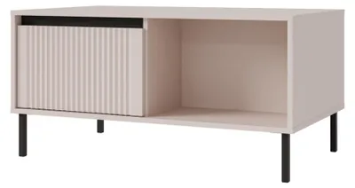 Obrázek produktu pro Selsey Osaka - Konferenční stolek se 2 zásuvkami, pískově béžová, 100 cm