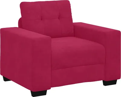 Imagen del producto de Sillón vidaXL, color burdeos, 100x78x80 cm, tapizado en terciopelo