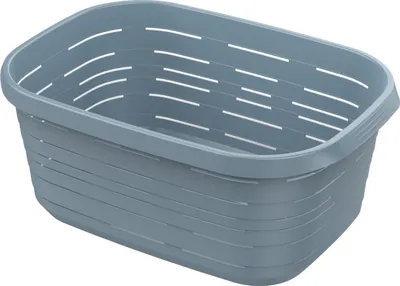 Produktbild von M-Home Signature, Wäschekorb, 48 L, 1 Stück, blau Kunststoff