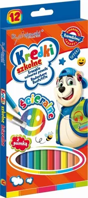 Image de Crayons effaçables 12 couleurs Bambino