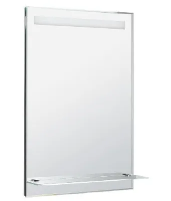 Obrázok produktu pre Aqualine Doplnky - Zrkadlo s LED osvetlením, 600x800 mm, sklenená polička ATH53