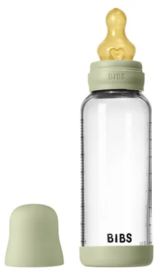 Obrázok produktu pre Bibs, sklenená fľaša na detskú výživu, okrúhly tvar, 240 ml