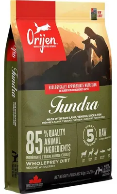 Obrázek produktu pro Orijen Tundra, Dospělý jedinec, Koza, Kanec, Kachna, 6 kg