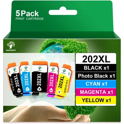 Image de Cartouches d'encre 202XL compatibles avec les imprimantes Epson