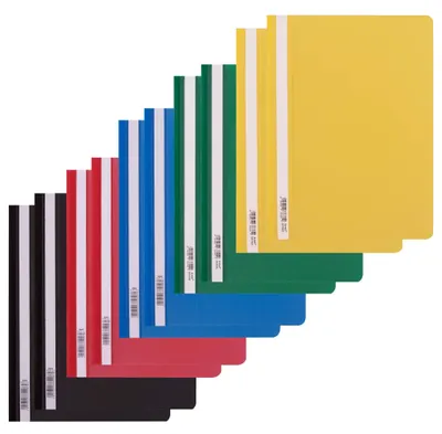 Image de D.RECT, classeur rapide A4, lot de 10, 5 couleurs