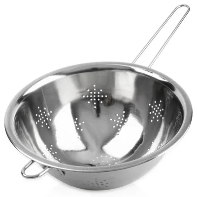 Immagine prodotto di Scolapasta in acciaio inox con manico lungo, 24 cm