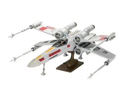 Produktbild von modellbausatz 1x-Wing Fighter:29 grau 93-teilig