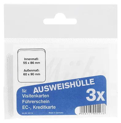 Produktbild von Ausweishülle 60x90mm 10 Stück Verkaufseinheit 663738 4004515002210