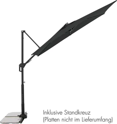 Produktbild von Doppler ACTIVE Pendel Green Edition 240 x 135 cm Pendelschirm Sonnenschirm Ampelschirm 4 Farben 840 Anthrazit