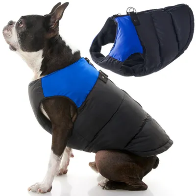 Productafbeelding van Gooby, gevoerde vest voor honden, warme jas, met rits, fleecejas