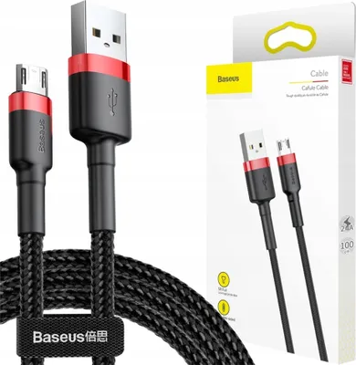 Immagine prodotto di Baseus Cafule 2.4A 1M Cavo da Usb a Micro Usb (rosso/nero)