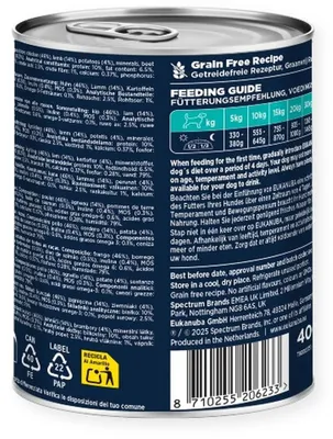 Obrázek produktu pro EUKAN Dog Can LC AD AB LMB&POT 400G - Karma dla psów