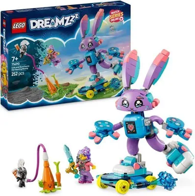 Obrázek produktu pro LEGO DREAMZzz Izzie a Bunchurro, králík hráč, stavebnice 3 v 1, 71490, 252 dílků