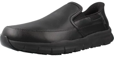 Productafbeelding van Skechers herenschoen NAMPA - BROXTIN, slip-on werkschoen, model 200304EC, kleur zwart, schoenmaat: 42.5 EU