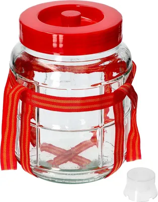 Produktbild von 10L Gärballon Glas mit Gäraufsatz – Weinballon für Wein Bier Maische – Vorratsglas Fermentation Einmachglas