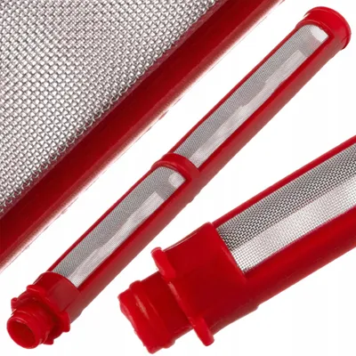 Zdjęcie produktu dla Rosfix Filtr paluszkowy 200mesh, czerwony do agregatu malarskiego Graco FTX XTR Contractor