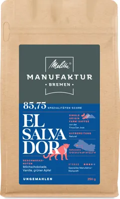 Produktbild von MELITTA Manufaktur-Kaffee Spezialitäten El Salvador Single Origin Bohnen 250g