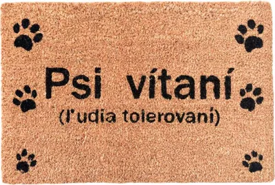 Obrázek produktu pro HOME ELEMENTS Rohož 40x60 cm, Psi vítaní (SK)