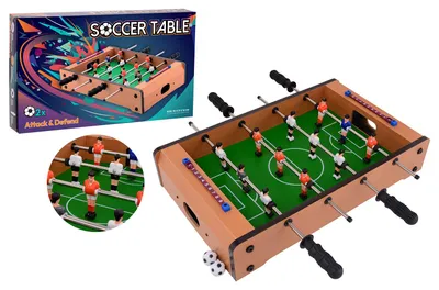 Produktbild von Johntoy Tischfußballspiel Spielzeug - kompaktes Fußballspiel für Kinder