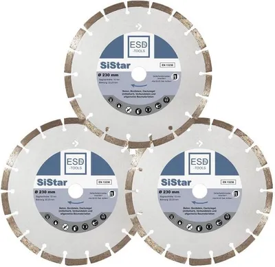 Produktbild von 3x Diamanttrennscheibe SiStar - Ø 230 mm - 22,23 mm Bohrung