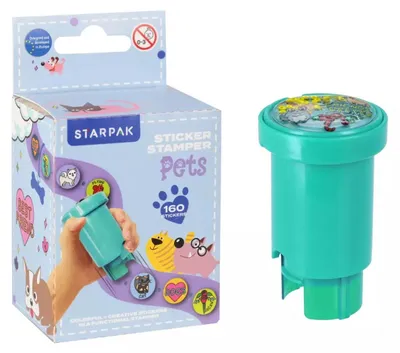 Produktbild von Starpak Stempel mit Haustieraufklebern