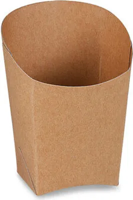 Produktbild von 50x BIONATURE Wrapbecher kraft braun mit Fettbarriere Recycling 4x7,5x10cm