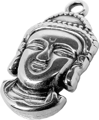 Produktbild von Minott Schmuck Anhänger | Buddha Messing, versilbert - Used Look 30658