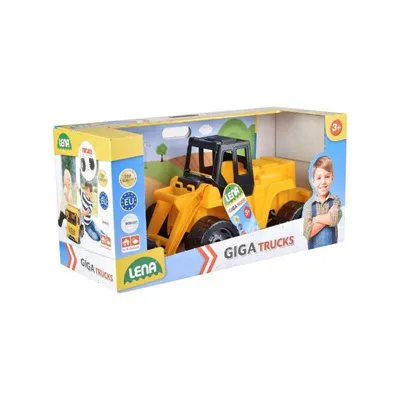 Obrázek produktu pro Lena GIGA TRUCKS 02048, Nakladač, 3 rok/roky, Plast, Černá, Žlutá