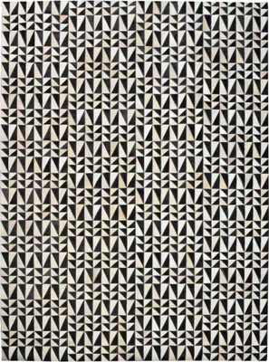 Image de Tapis en cuir de bœuf Kilm fait main