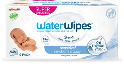 Productafbeelding van WaterWipes Babydoekjes 9-pak (540 stuks)