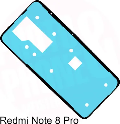 Produktbild von Xiaomi Redmi Note 8 Pro Akkudeckel Klebefolie Kleber Backcover Batterie Rahmen Neu