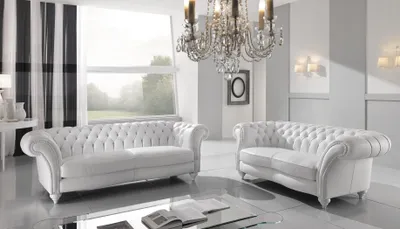 Produktbild von Chesterfield Edle Designer Polster Couch Luxus Sofagarnitur Sitz Sofas Couchen