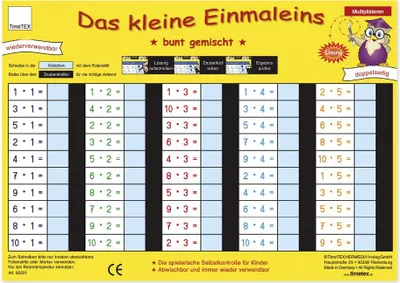Produktbild von TimeTEX Zaubertafel "Mathematik" Kleines 1x1