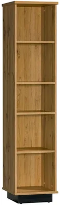 Produktbild von Bücherregal Standregal Lamia 40x36x175cm Eiche Wotan schwarz