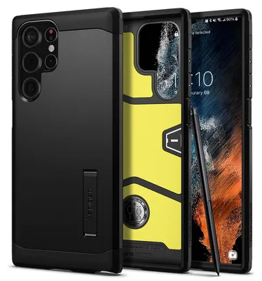 Produktbild von Spigen Tough Armor, Cover, Samsung, Galaxy S22 Ultra 5G, 17,3 cm (6.8"), Schwarz