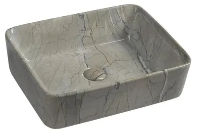 Produktbild von Sapho DALMA Keramik-Waschtisch 48x38 cm, grigio