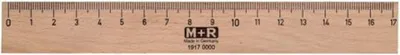 Produktbild von M+R 1917, Schreibtisch-Lineal, Buche, Holz, Holz, cm, 170 mm, 1 Stück(e)