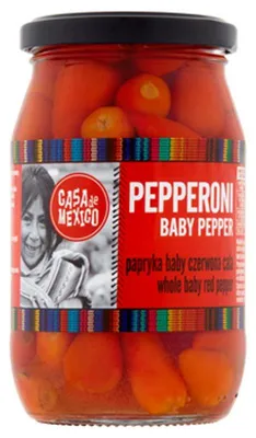 Zdjęcie produktu dla Casa de Mexico papryka pepperoni czerwona baby 325g