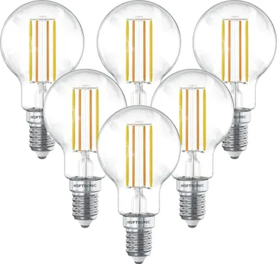 Produktbild von hoftronic Smart WiFi LED-Glühlampe E14 4,9W 470lm P45 1800-3000K dimmbar 6er Set