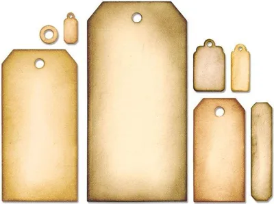 Produktbild von SIZZIX Stanzform Präge Stanzschablone Cutting Die, Tag Collection by Tim Holtz 658784