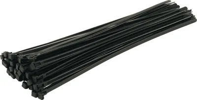 Produktbild von Hm Kabelbinder Lösbar 7,6 X 370 Mm (50 Stk.) Schwarz, Uv-Stabil