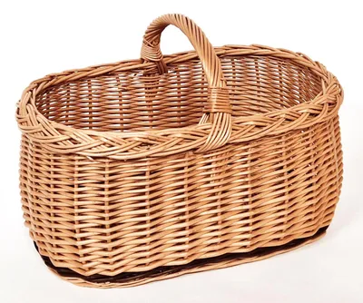 Produktbild von Einkaufskorb Pilzkorb Autokorb aus Weide 45 x 28 cm 7010521-2F